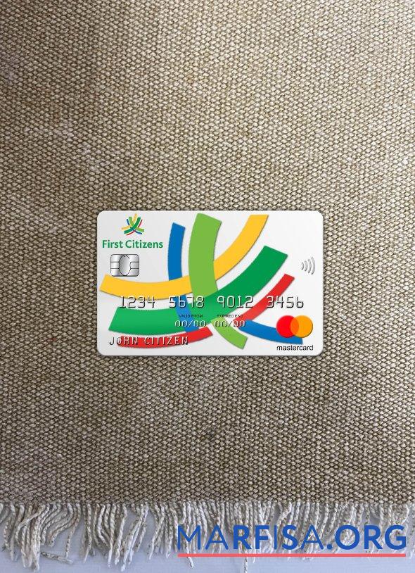 Blank Barbados First Citizens bank mastercard photolook front template